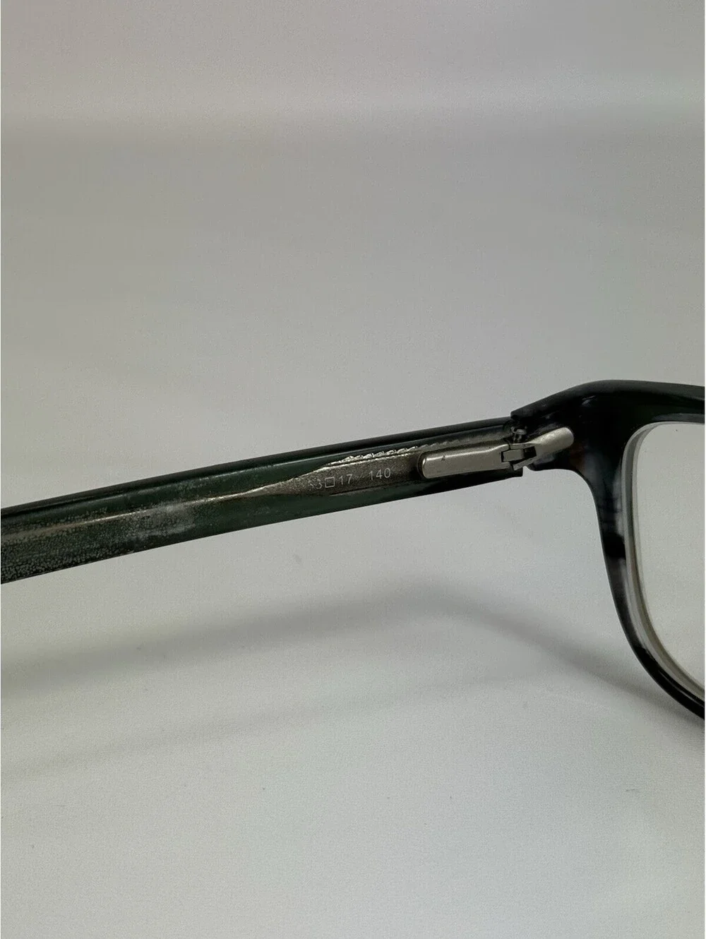 Marchon NYC 53:17 140 Black / Green Mens Eye Glasses Frames Only